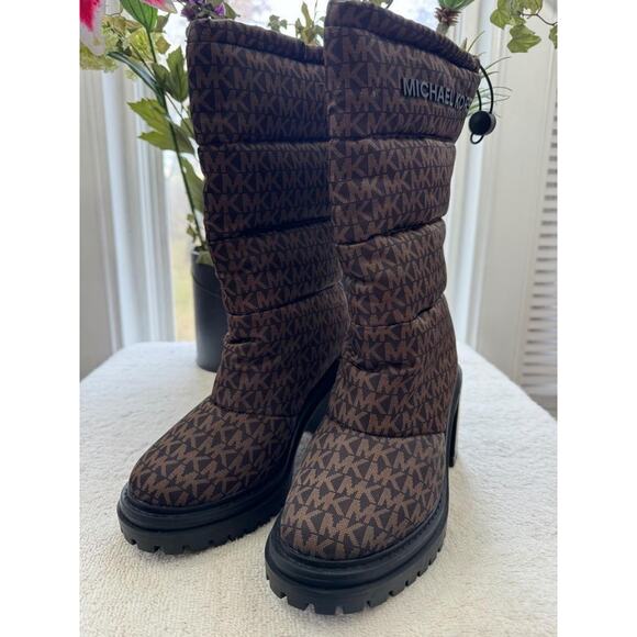 MICHAEL Michael Kors Holt Quilted Mid-Calf Boots 5.5 (bota600 - Picture 3 of 9